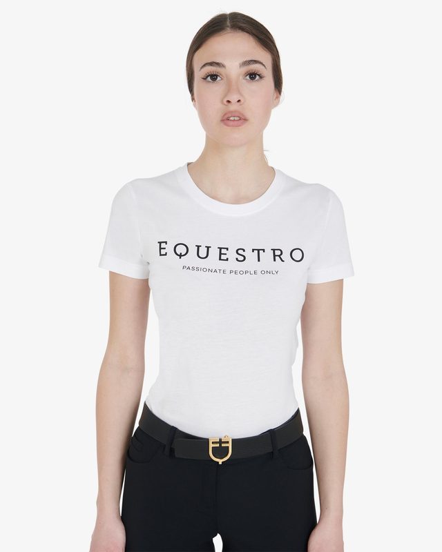 Women's slim fit t-shirt with contrasting writing