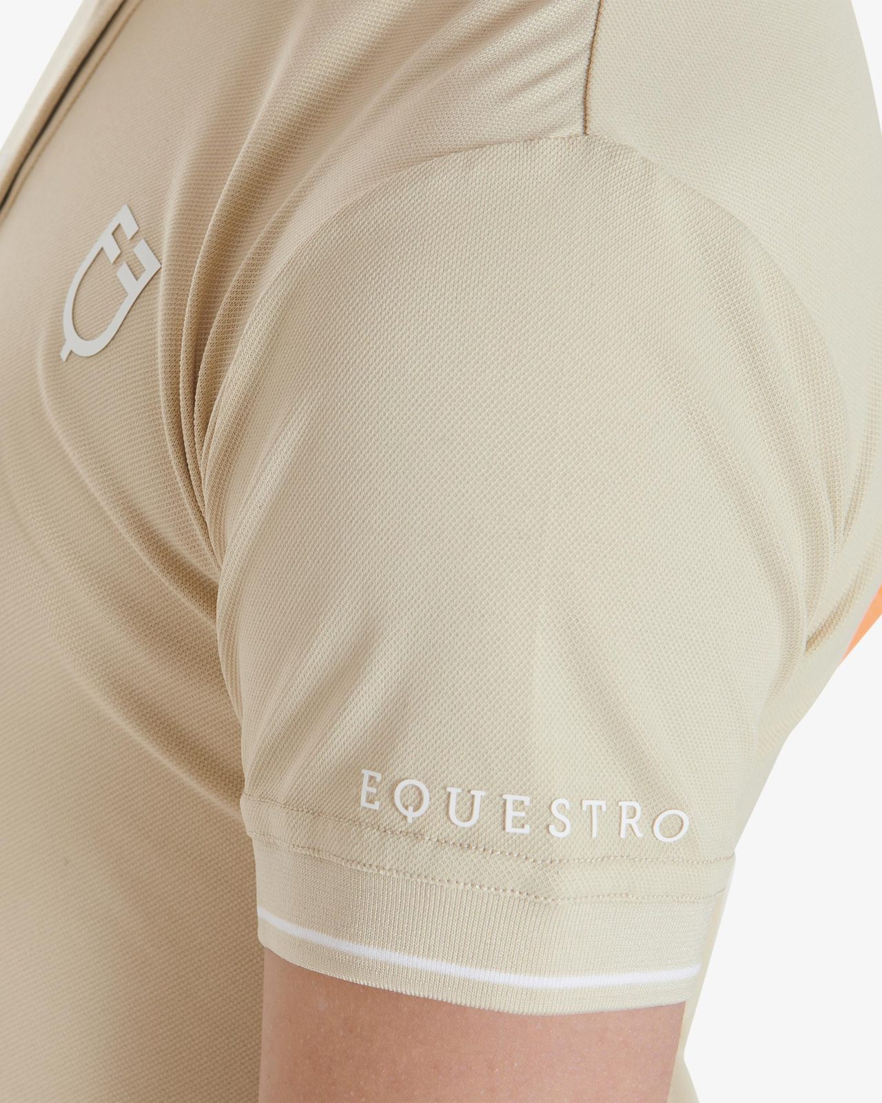 Polo bambini slim fit in tessuto tecnico antibatterico