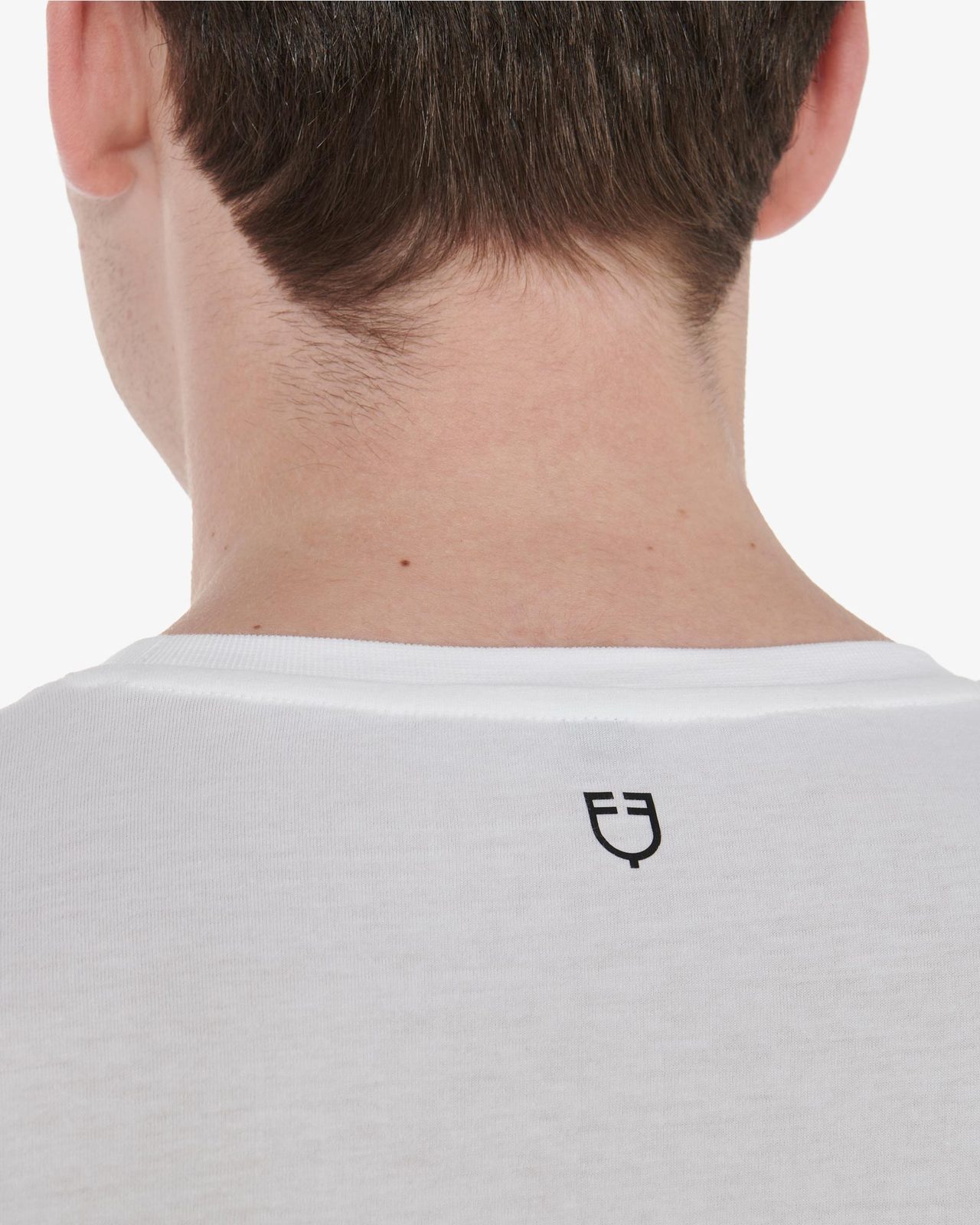 T-shirt uomo slim fit con scritta Equestro
