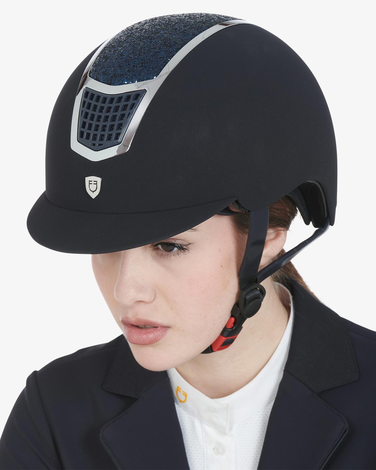 Cap ultra-light in velluto con strass