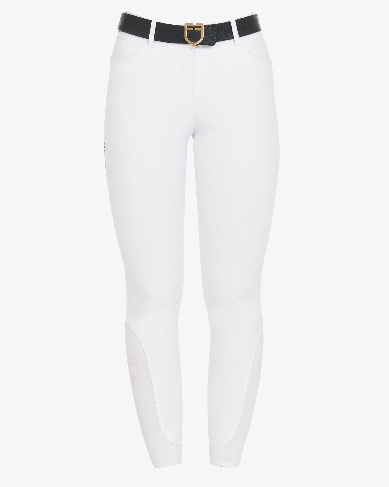 Pantaloni donna slim fit grip con logo Equestro