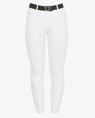 Pantaloni donna slim fit grip con logo Equestro