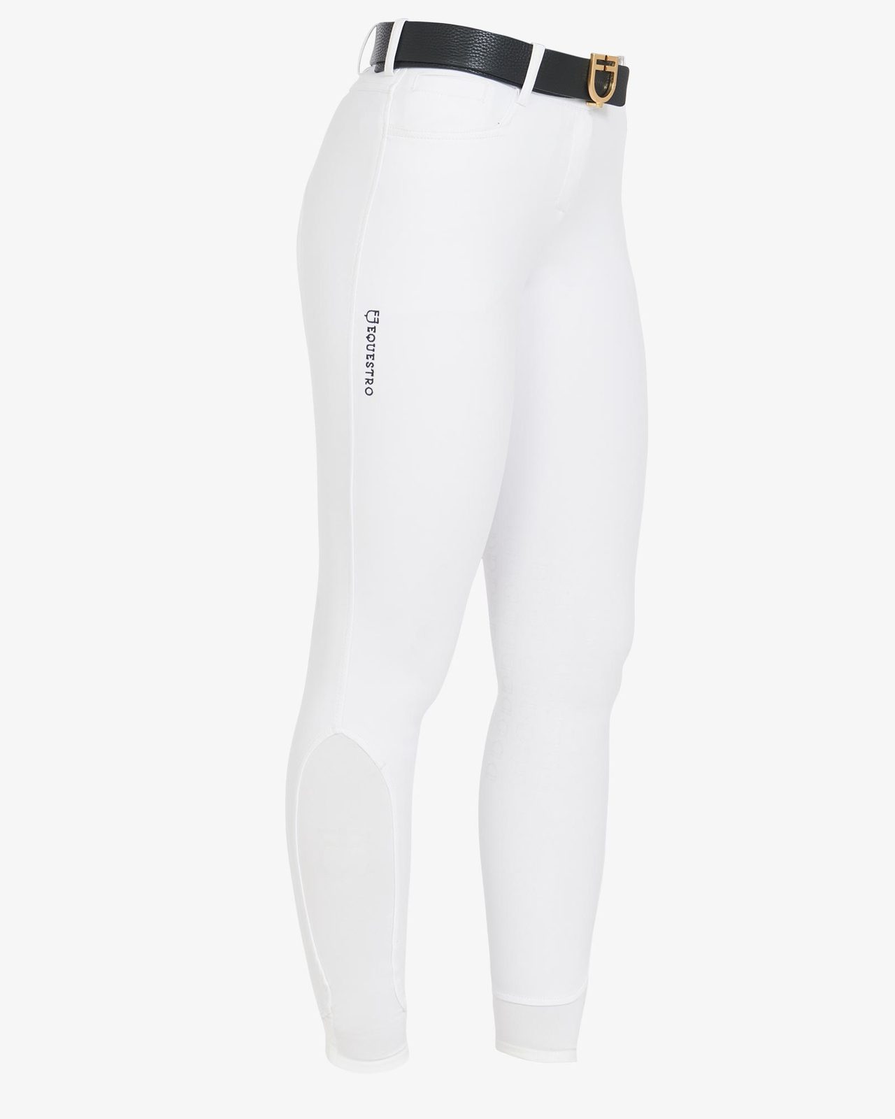 Pantaloni donna slim fit grip con logo Equestro