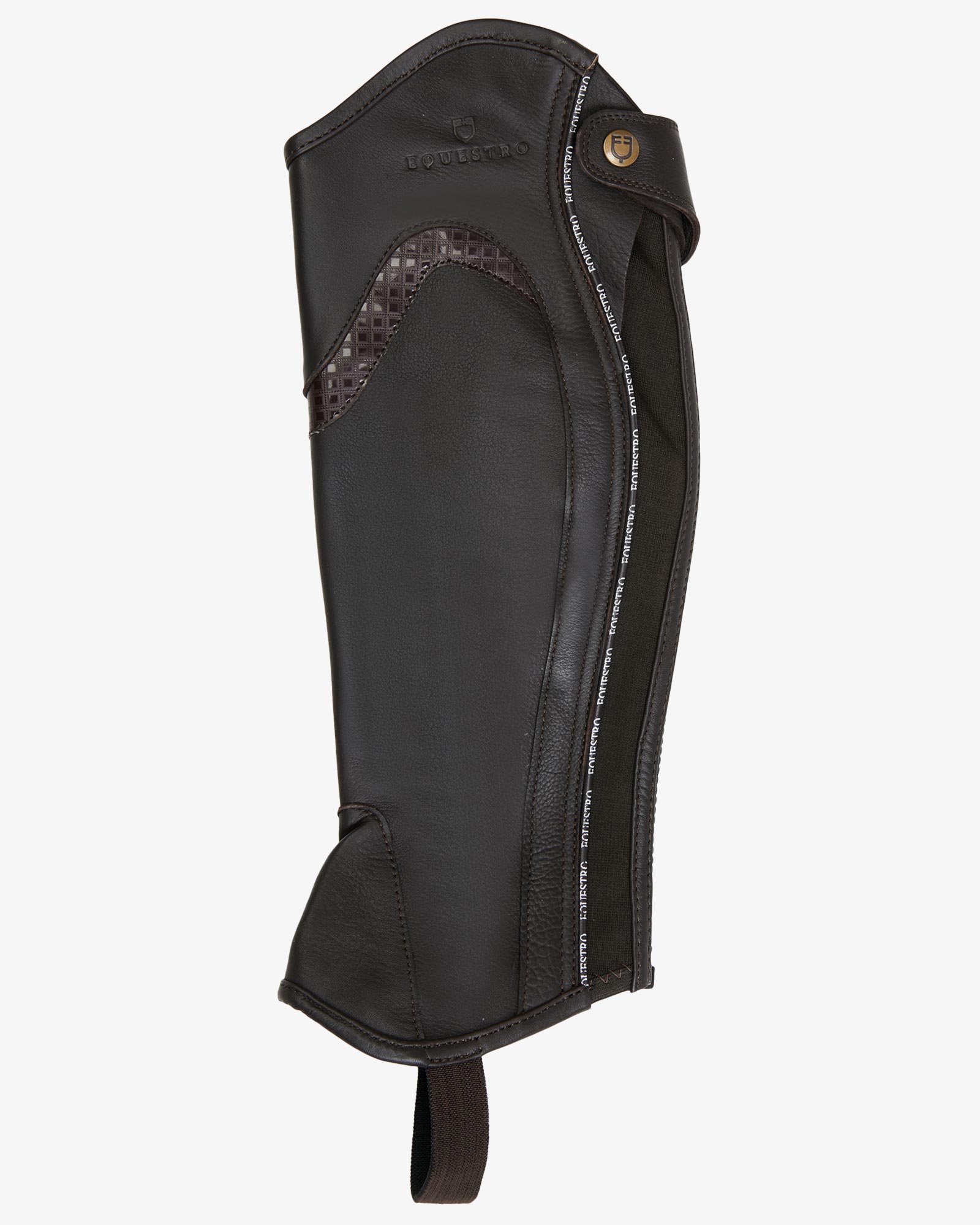 Ghette unisex in cuoio con profilo a contrasto