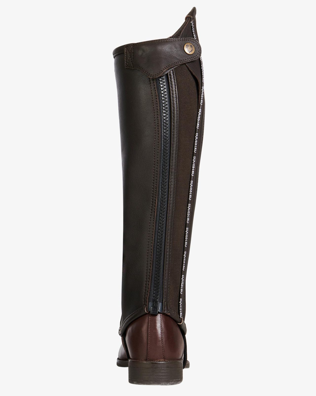 Ghette unisex in cuoio con profilo a contrasto