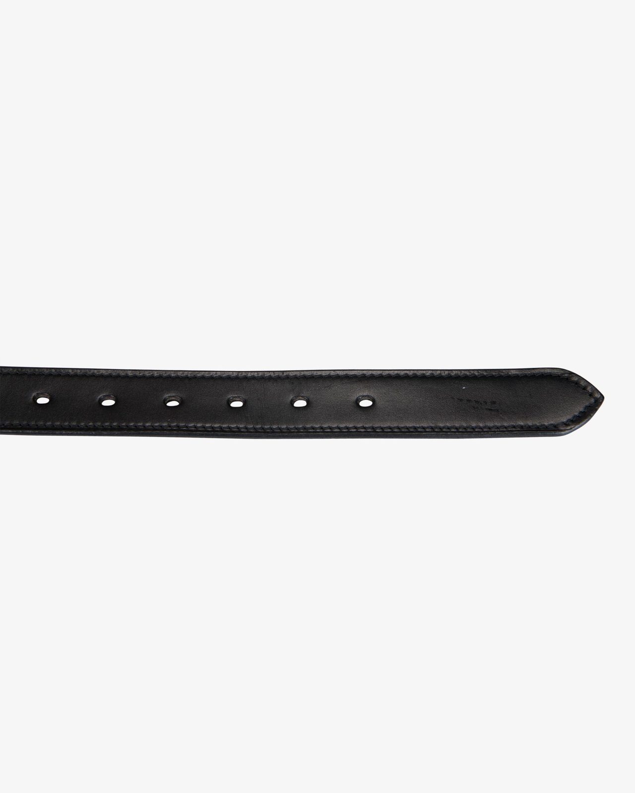 Leather belt with snaffle bits and rhinestones