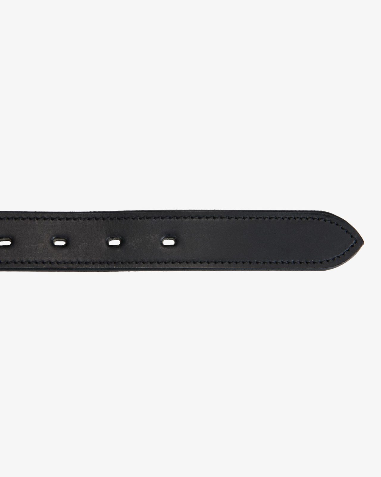 Leather belt with snaffle bits