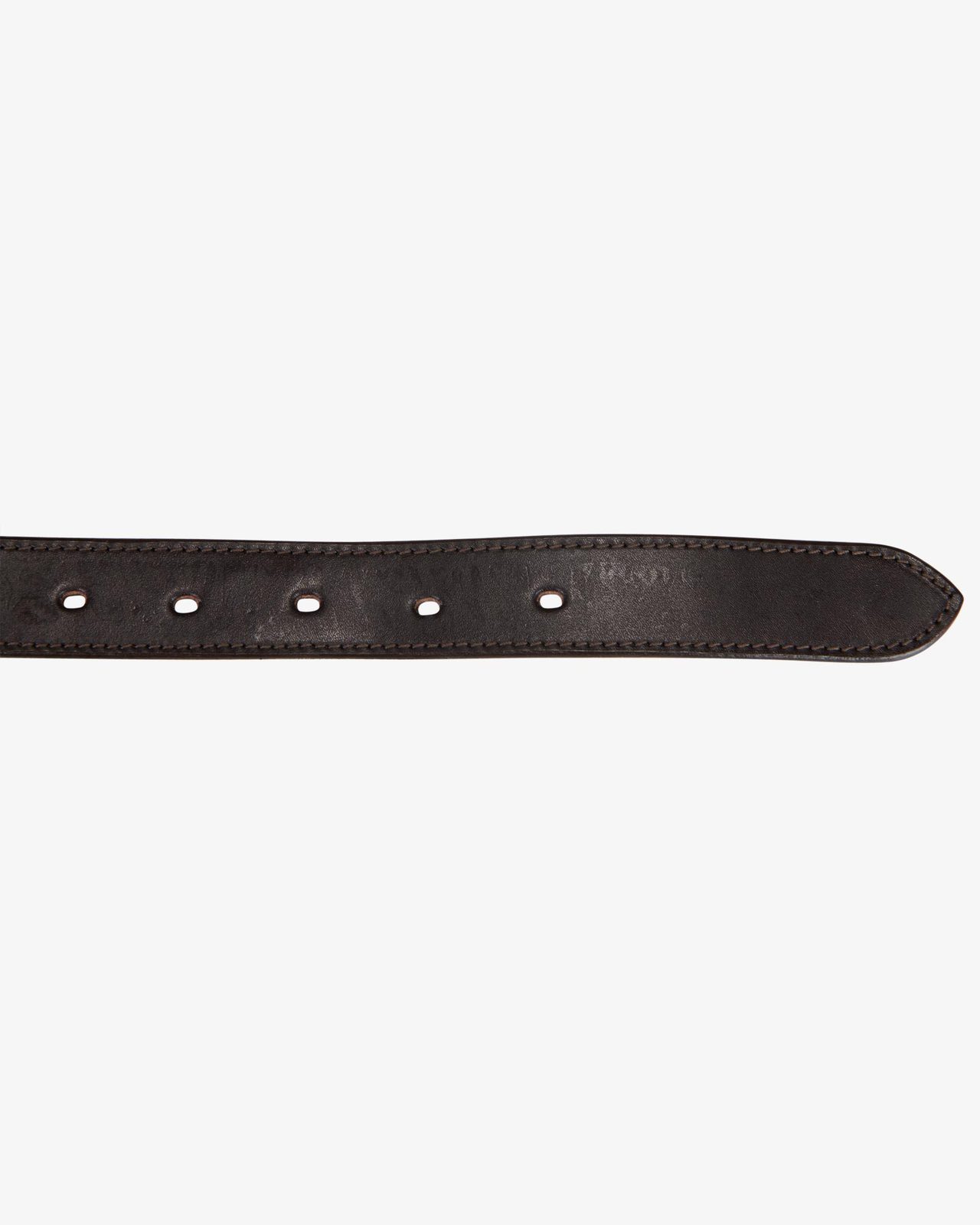 Leather belt with snaffle bits