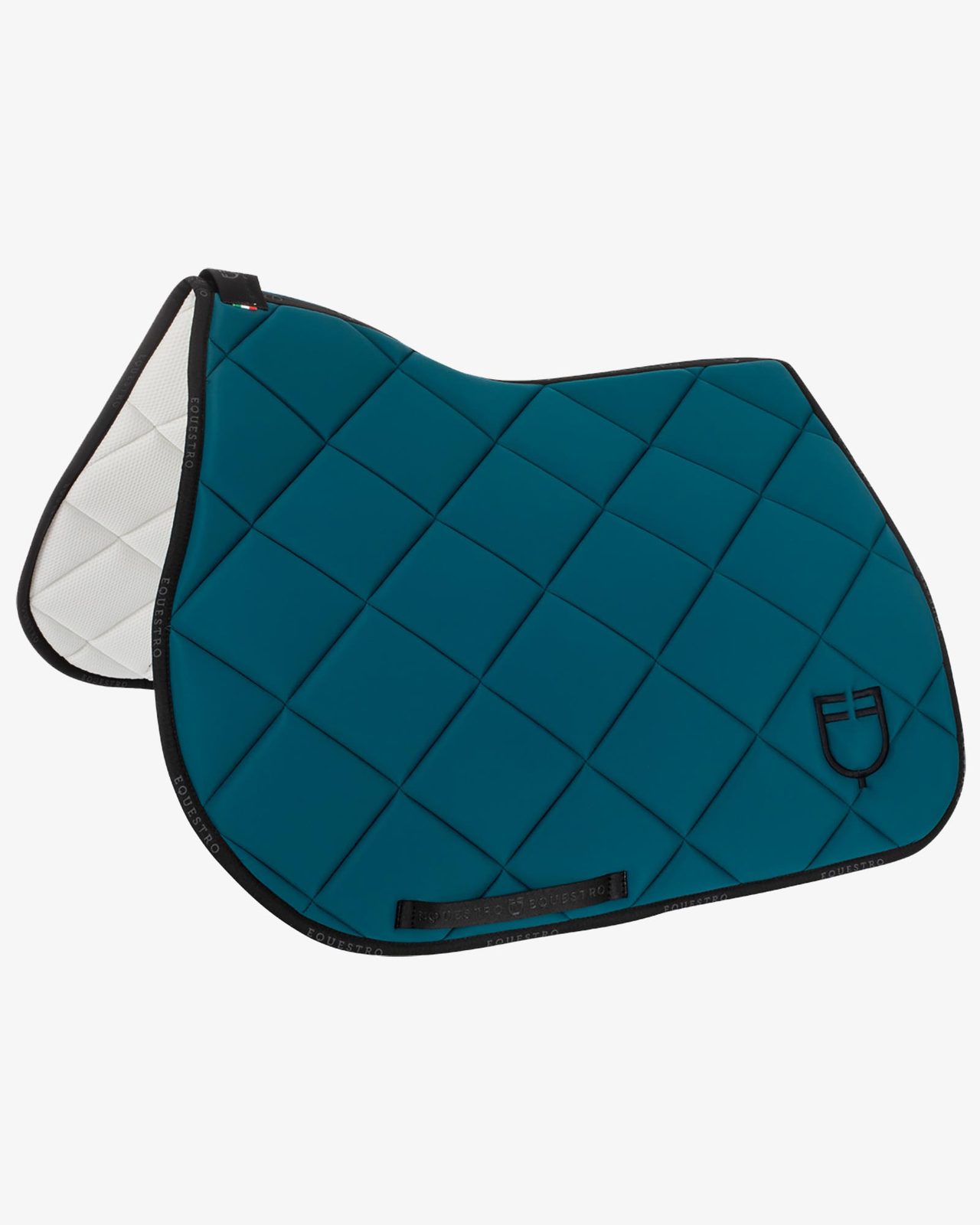 Jumping saddle pad technical fabric with logo