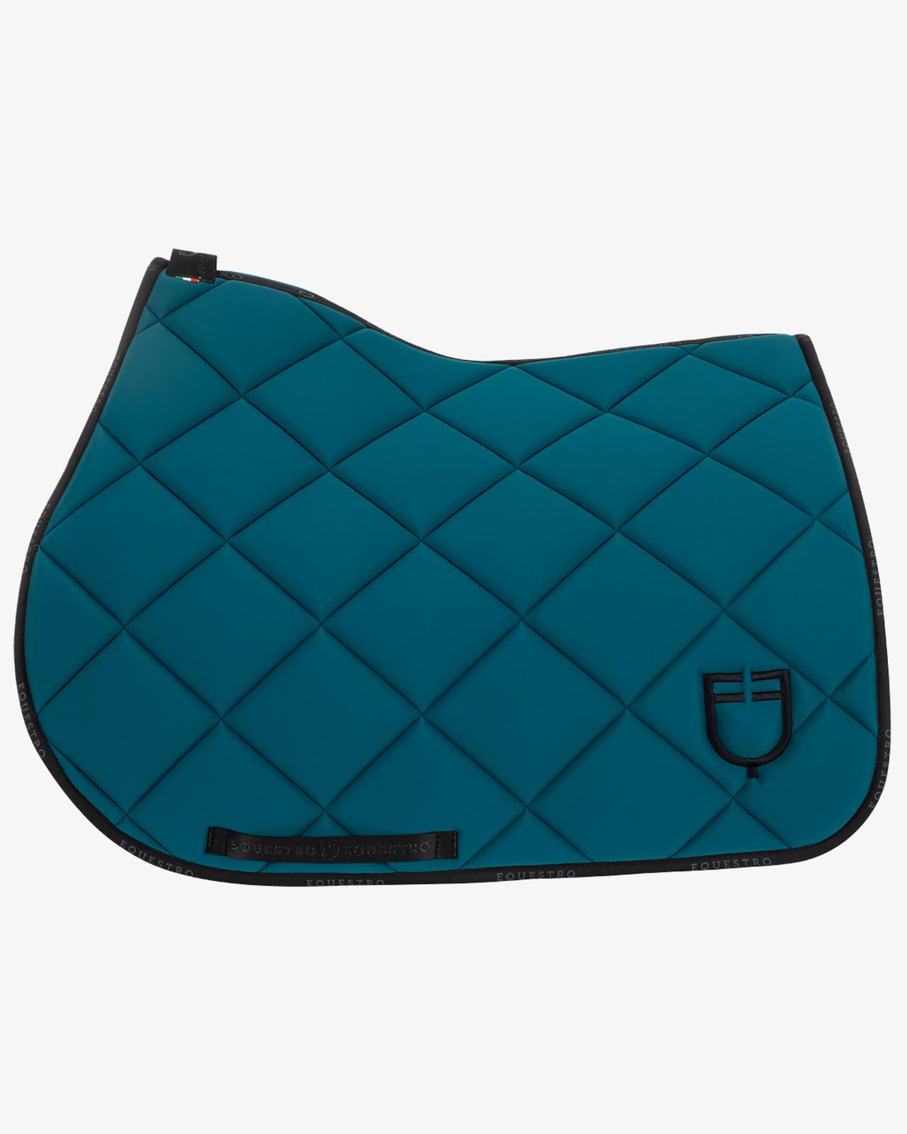 Jumping saddle pad technical fabric with logo