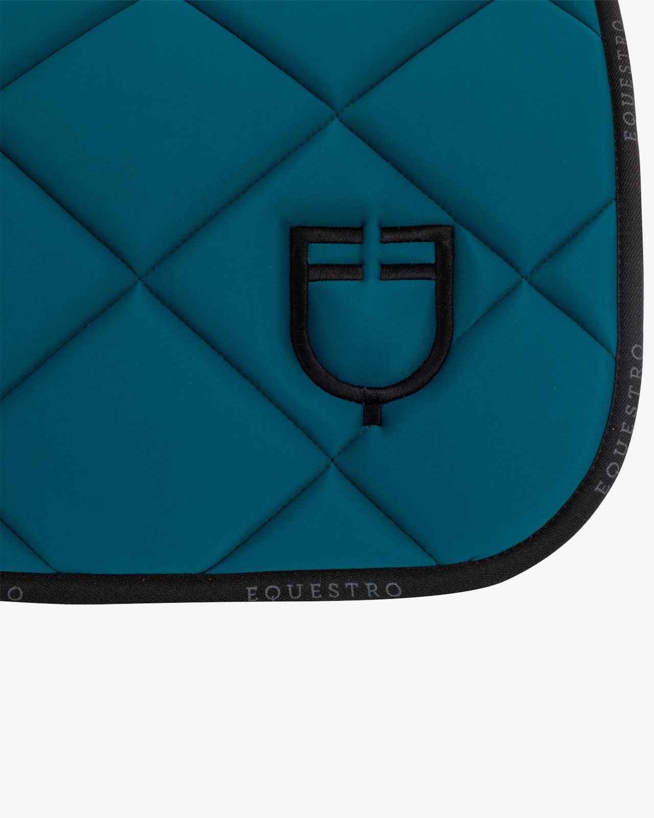 Jumping saddle pad technical fabric with logo