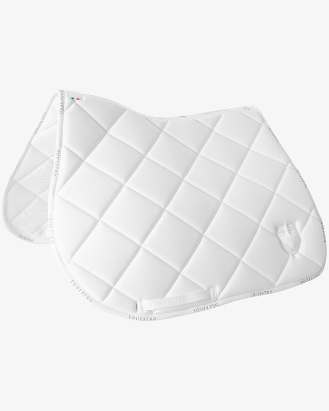 Jumping saddle pad technical fabric with logo