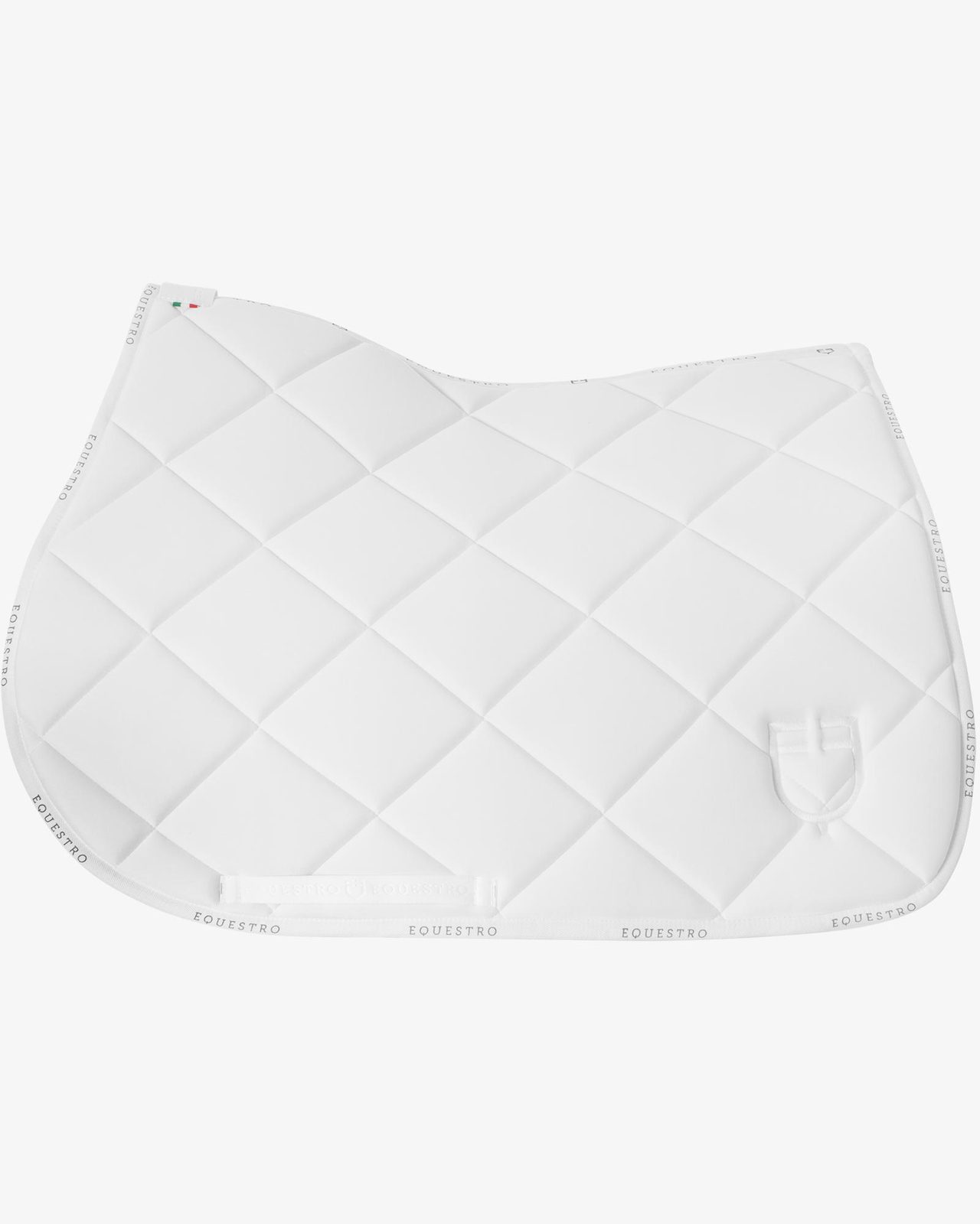 Jumping saddle pad technical fabric with logo