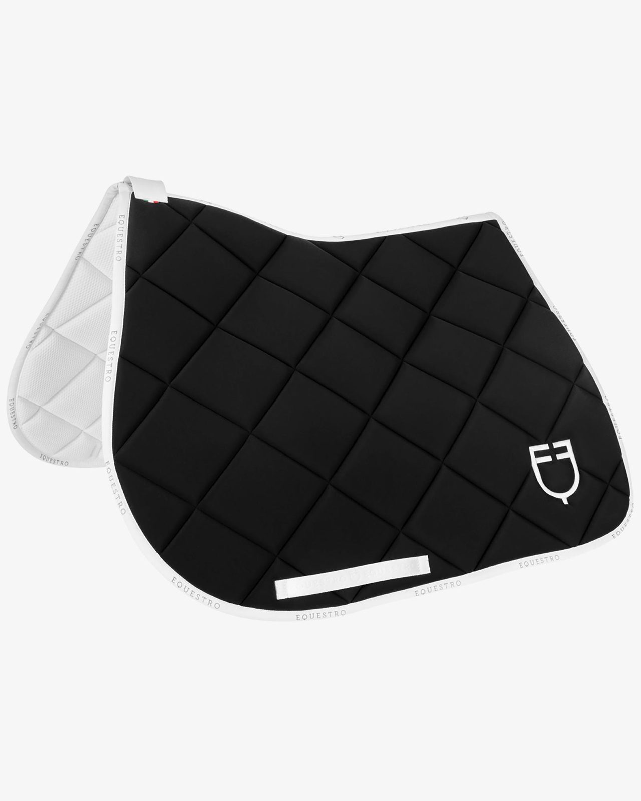 Jumping saddle pad technical fabric with logo