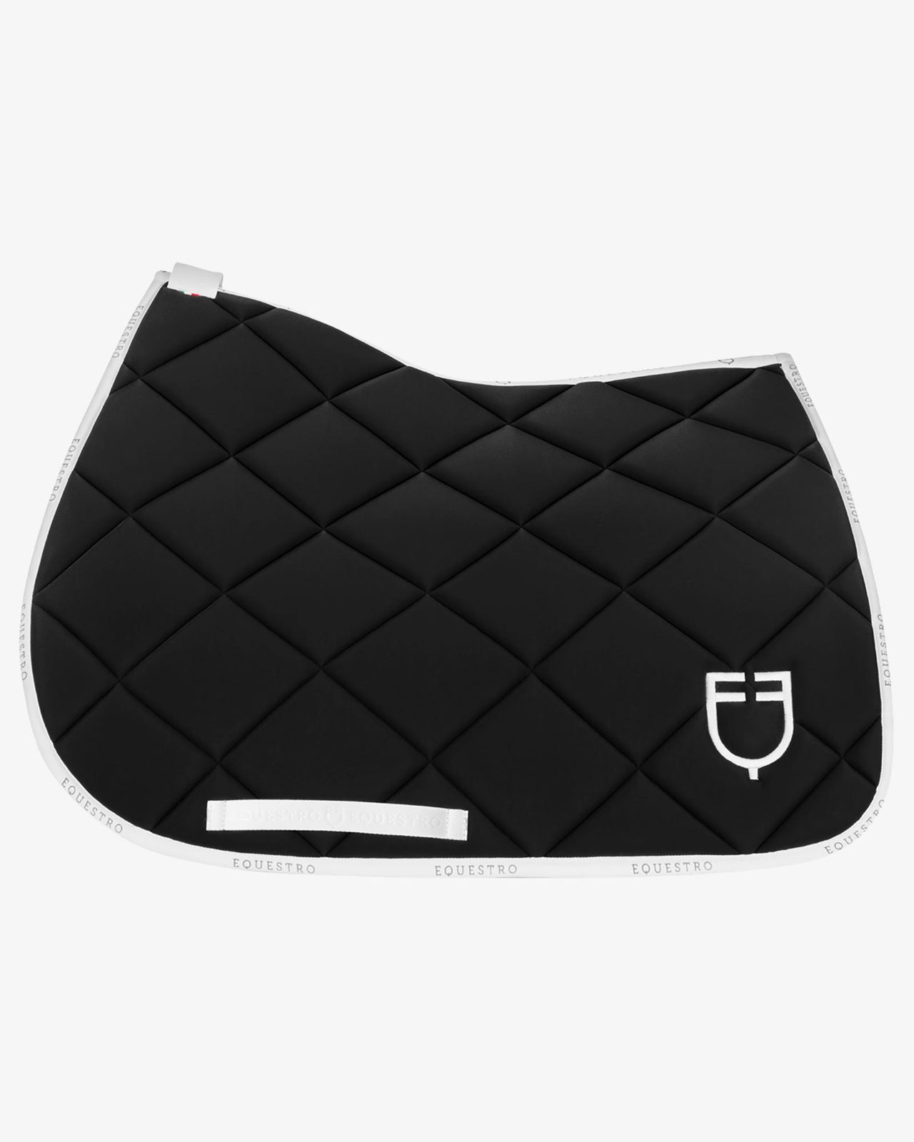Jumping saddle pad technical fabric with logo