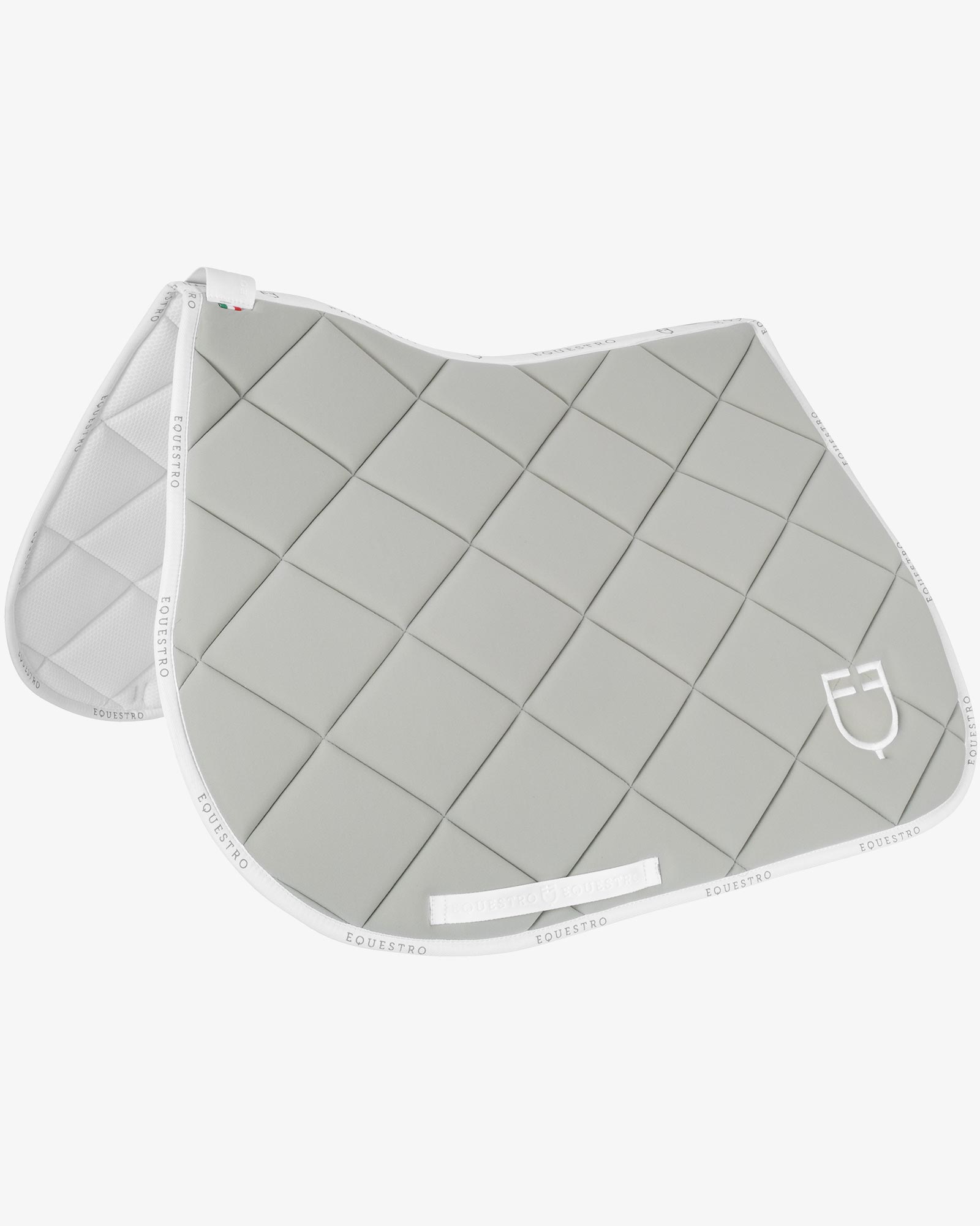 Jumping saddle pad technical fabric with logo