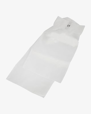 Competition plastron with embroidered logo