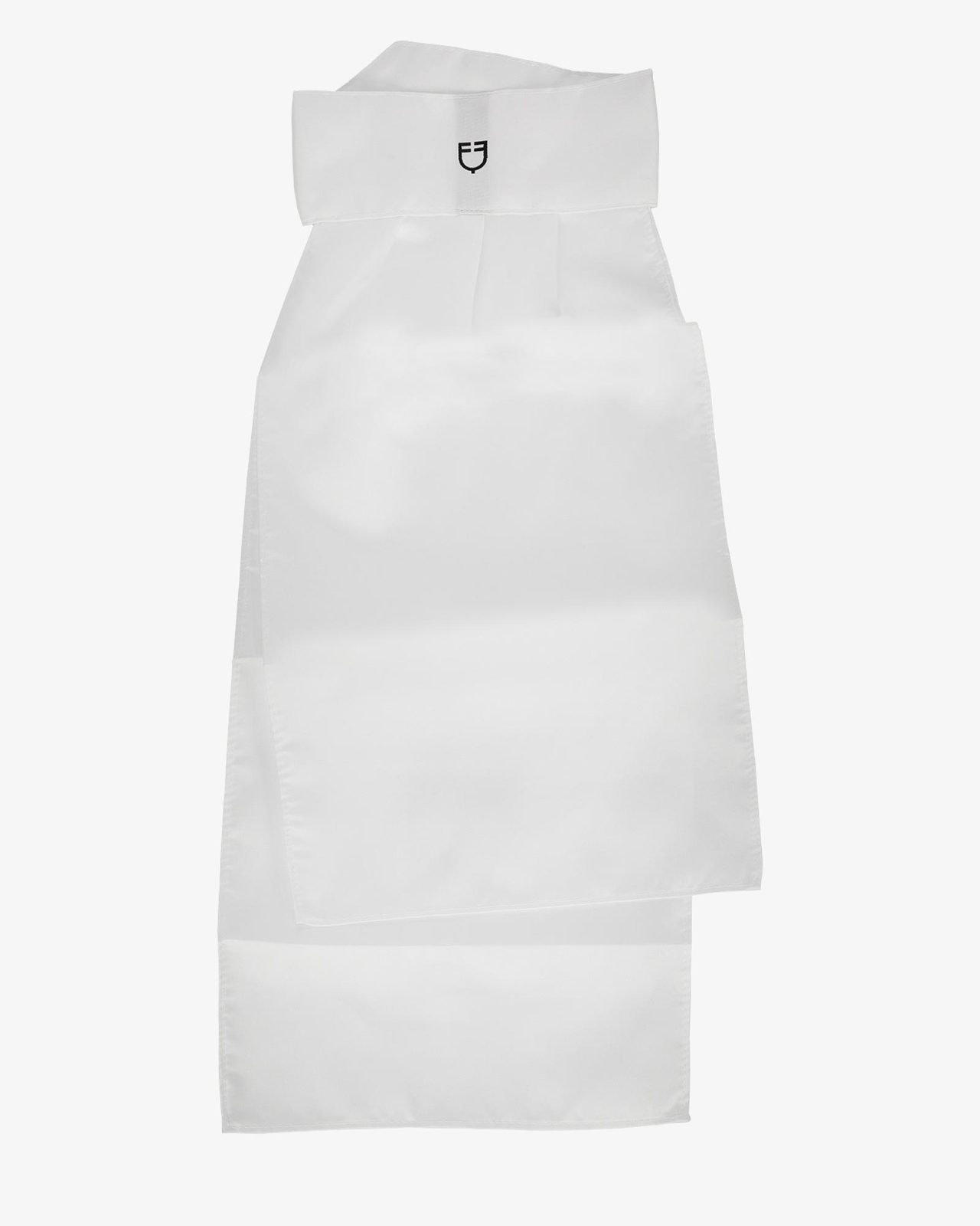 Competition plastron with embroidered logo