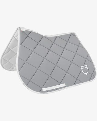 Jumping saddle pad technical fabric with logo