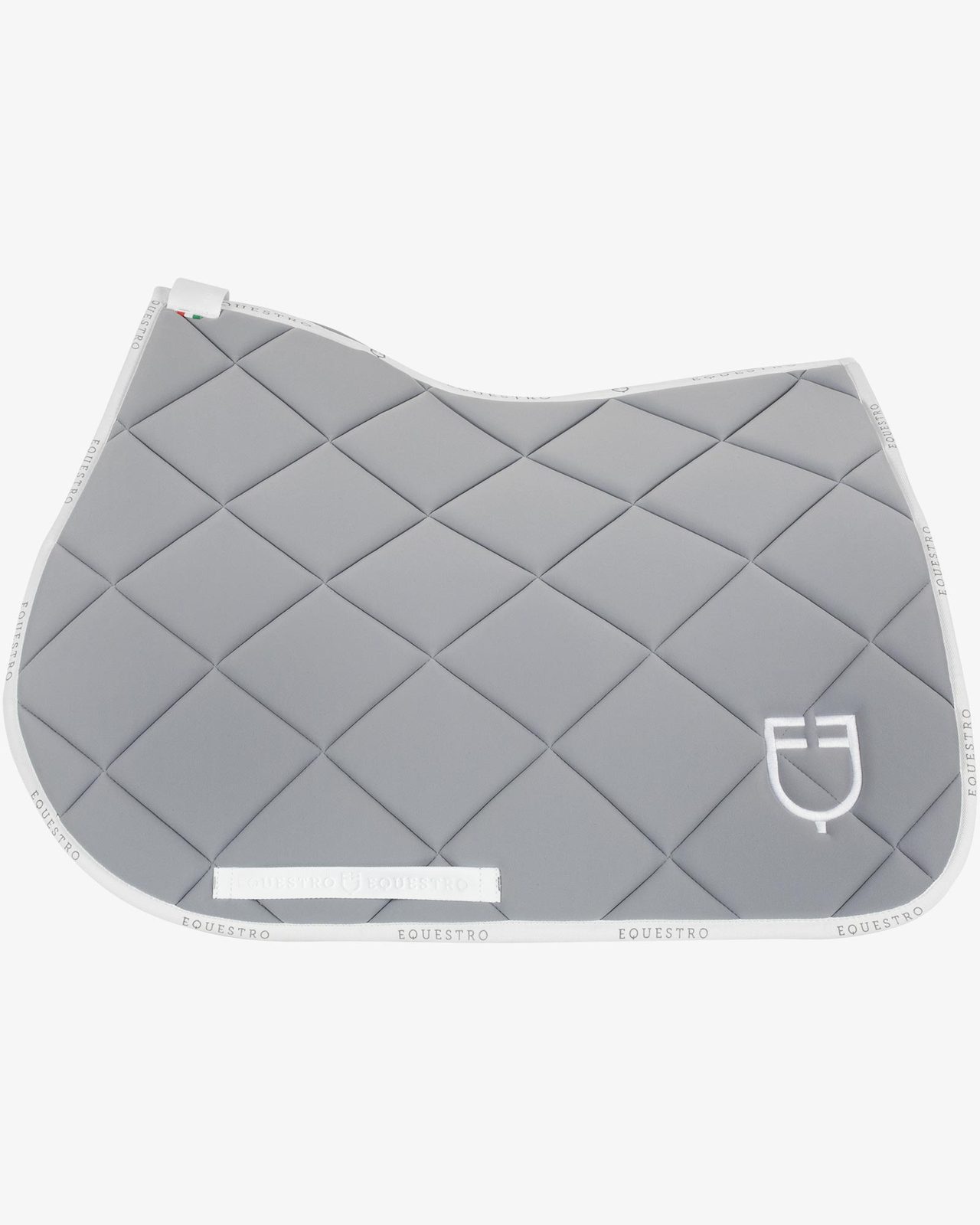 Jumping saddle pad technical fabric with logo