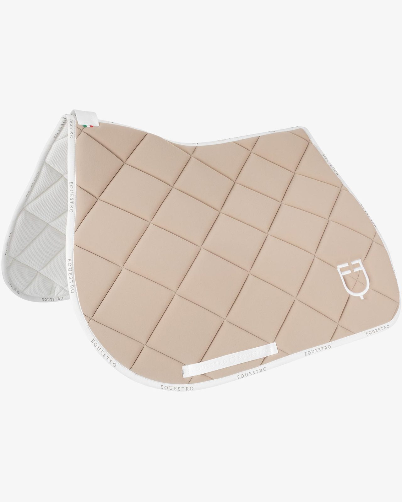 Jumping saddle pad technical fabric with logo