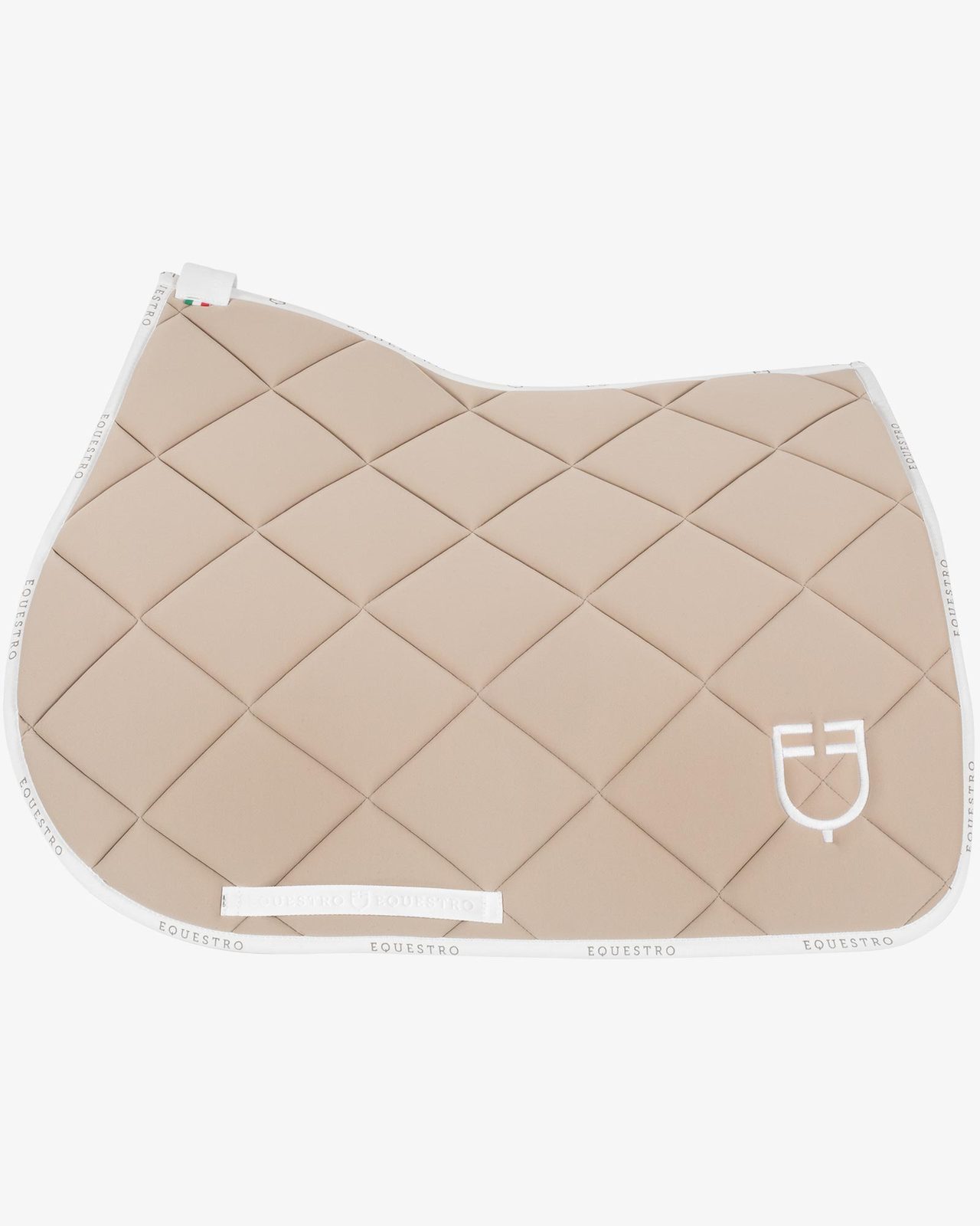 Jumping saddle pad technical fabric with logo