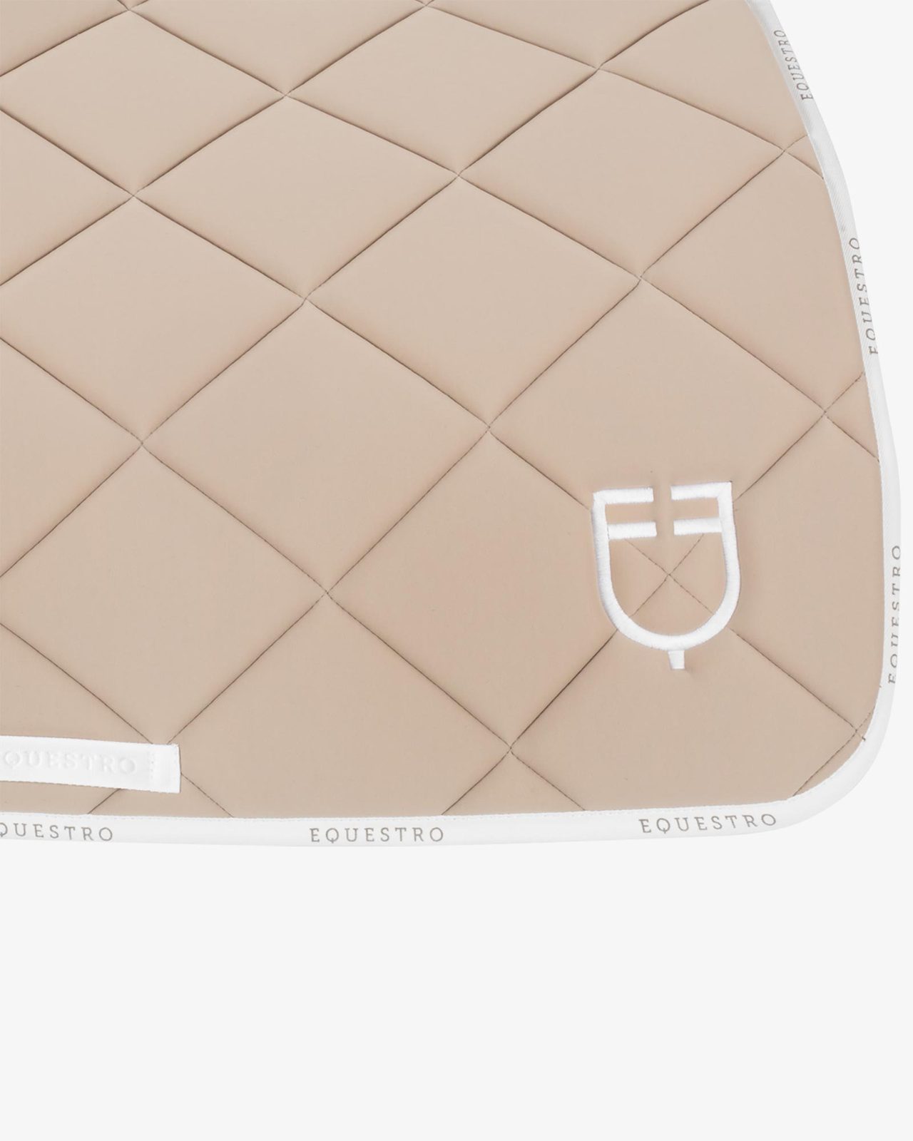 Jumping saddle pad technical fabric with logo