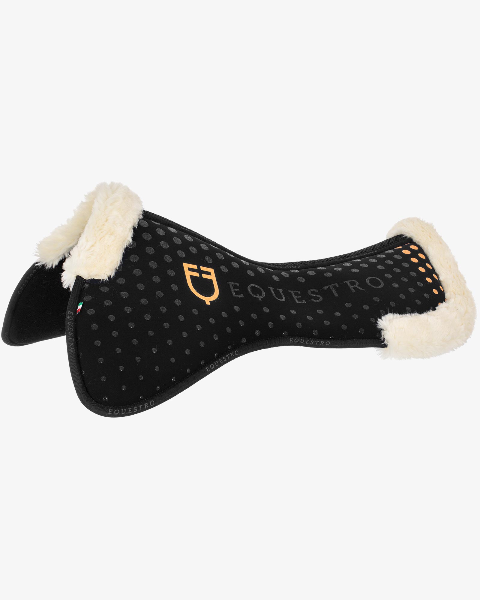 Ecowool memory foam pad with silicone grip and logo