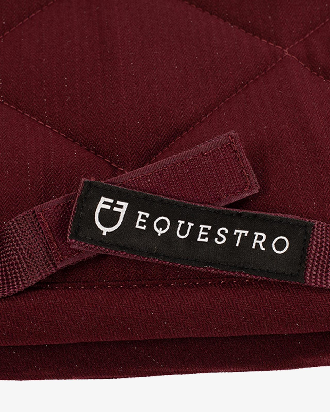 Sottosella da salto in cotone con passamaneria e logo