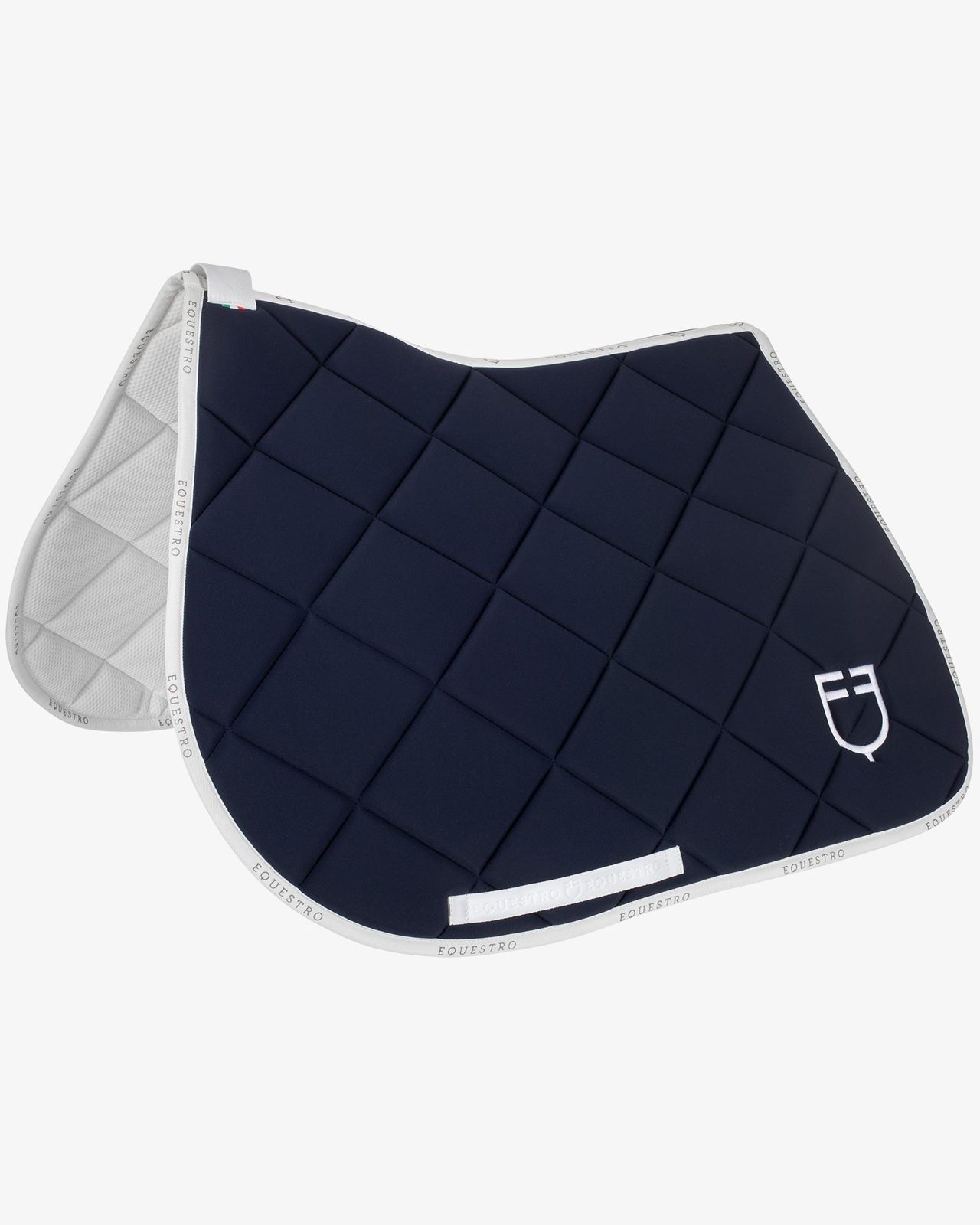 Jumping saddle pad technical fabric with logo