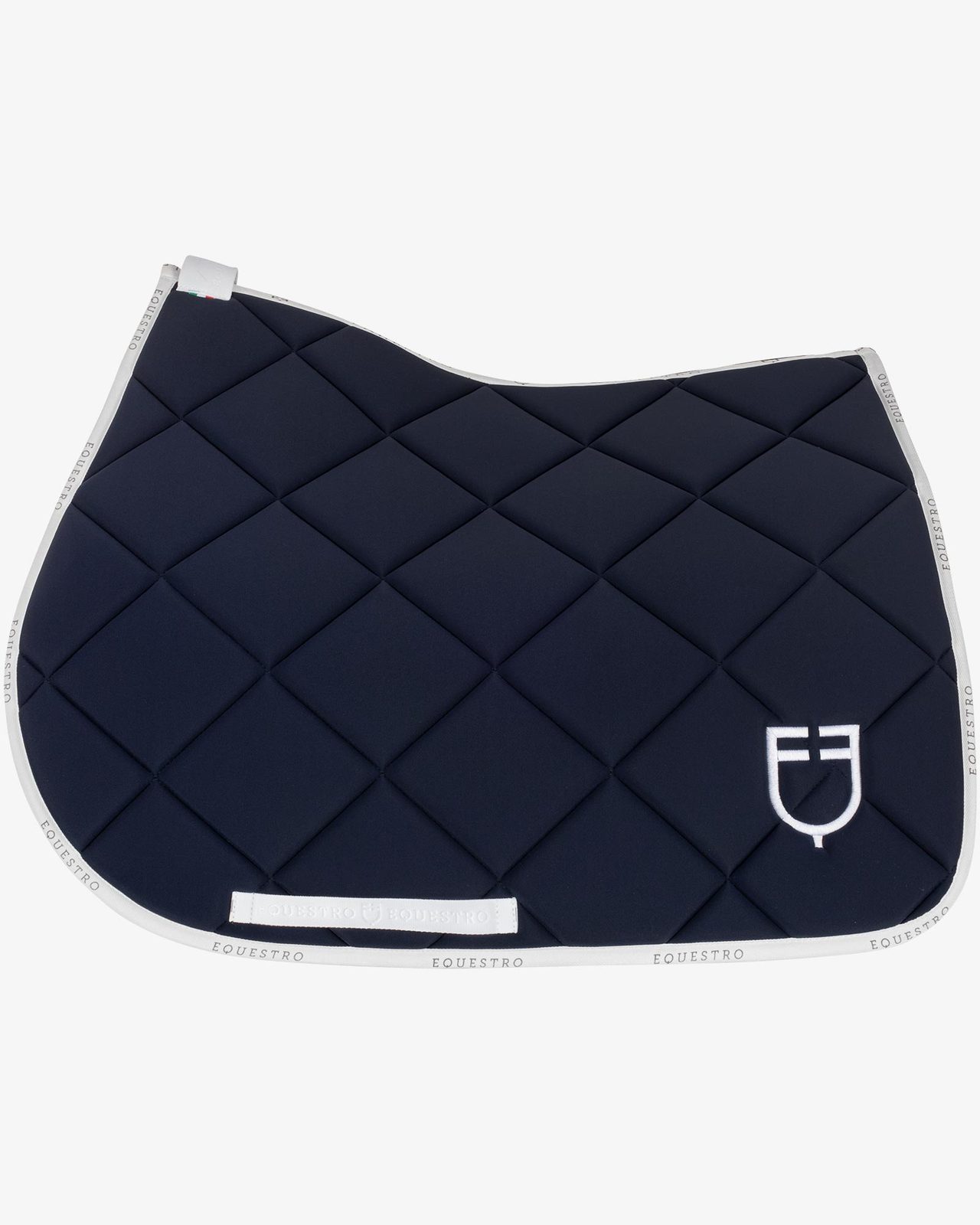Jumping saddle pad technical fabric with logo