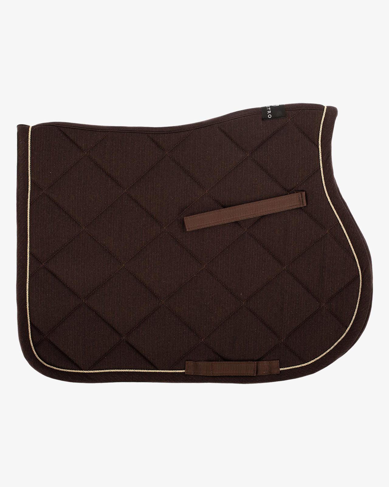 Jumping saddle pad in cotton with trimmings with logo