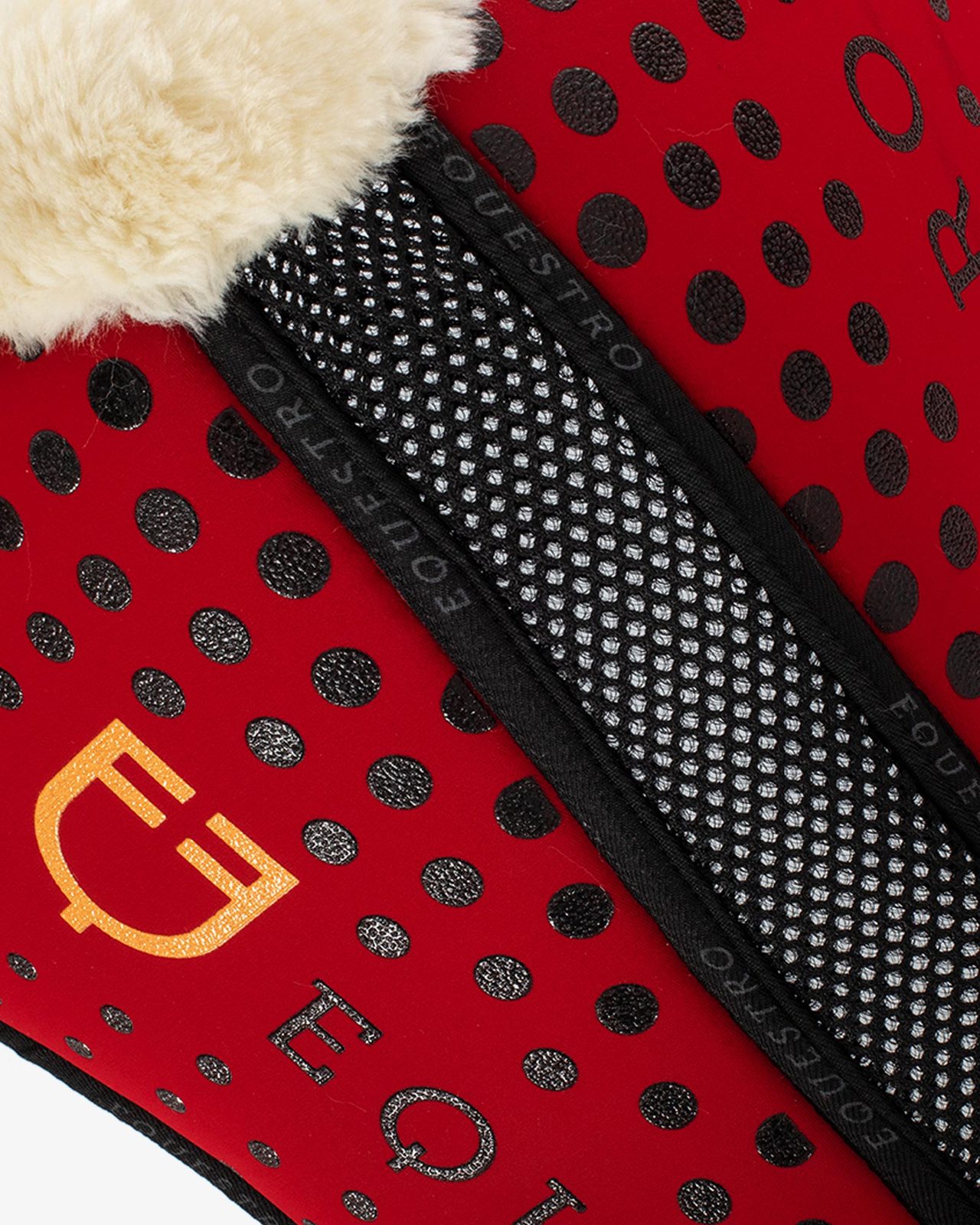 Ecowool memory foam pad with silicone grip and logo