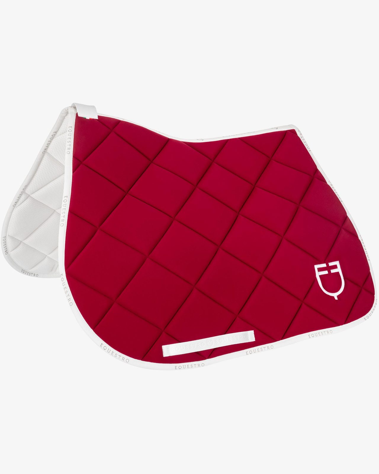 Jumping saddle pad technical fabric with logo