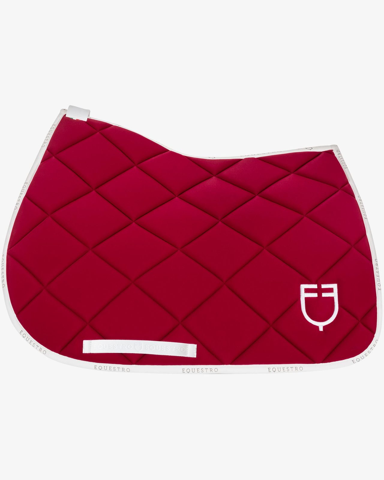 Jumping saddle pad technical fabric with logo