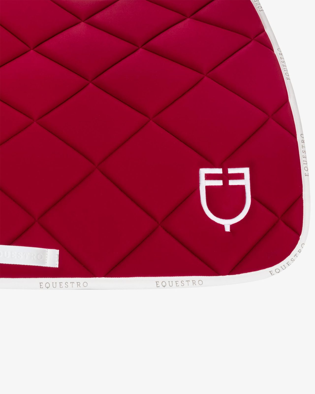 Jumping saddle pad technical fabric with logo