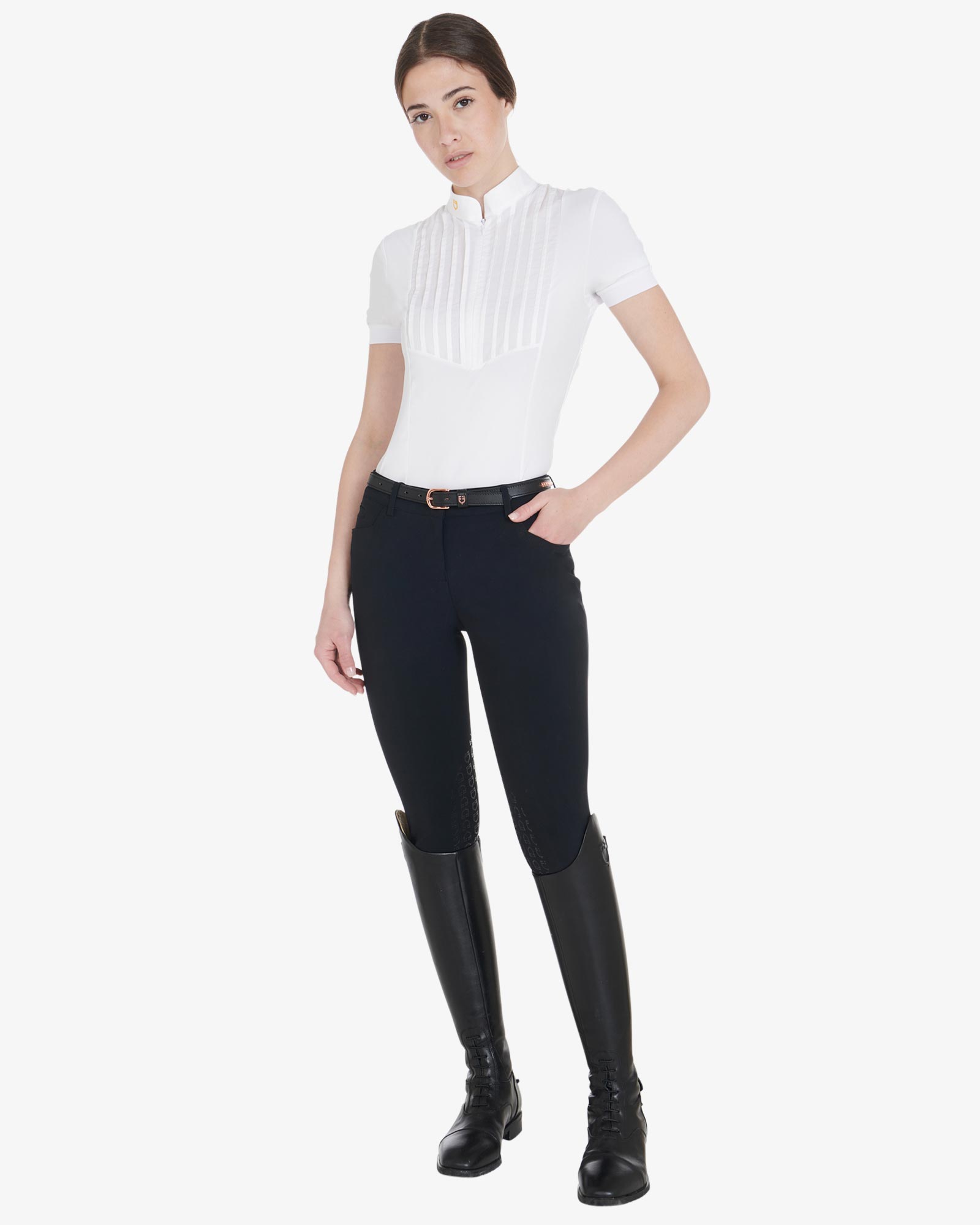 Cintura Con Fibbia Clincher Color Oro Rosa - Accessorio Moda Unisex - Foto 4