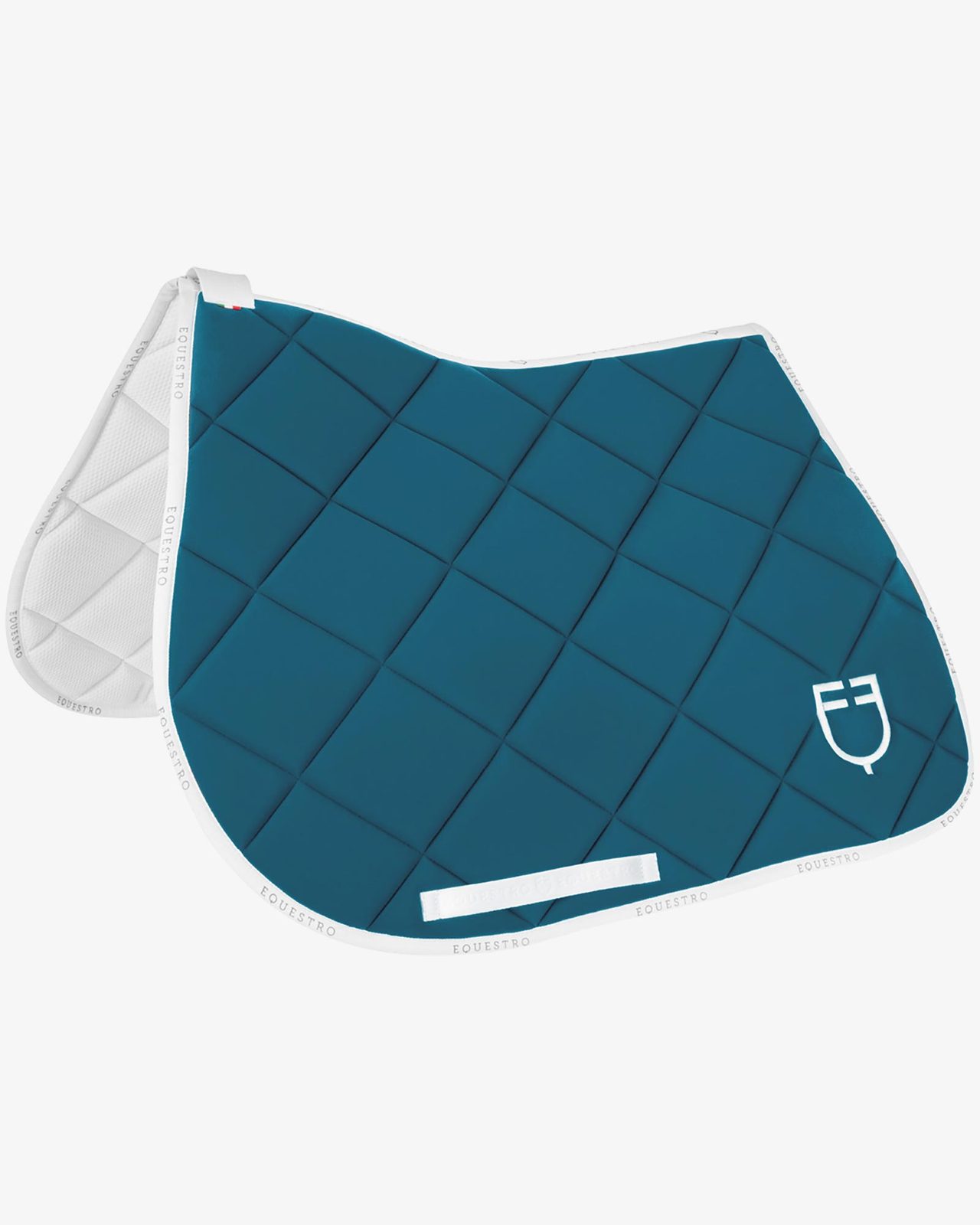 Jumping saddle pad technical fabric with logo