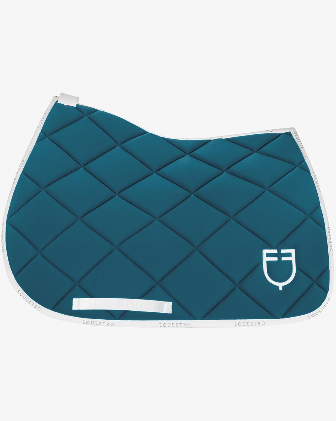 Jumping saddle pad technical fabric with logo