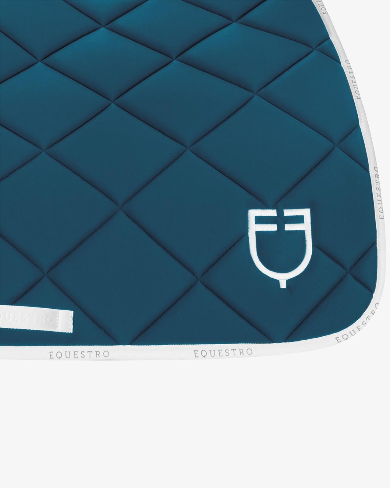 Jumping saddle pad technical fabric with logo