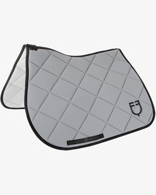 Jumping saddle pad technical fabric with logo