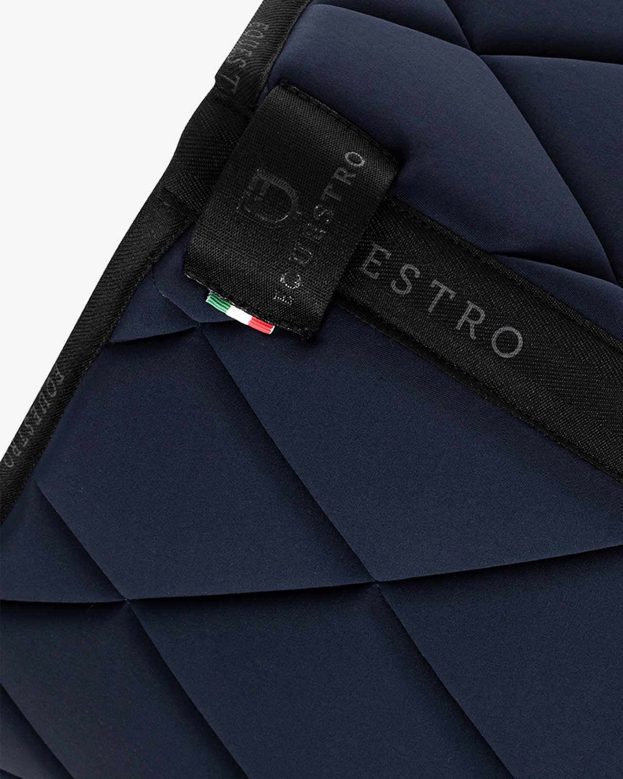 Jumping saddle pad technical fabric with logo