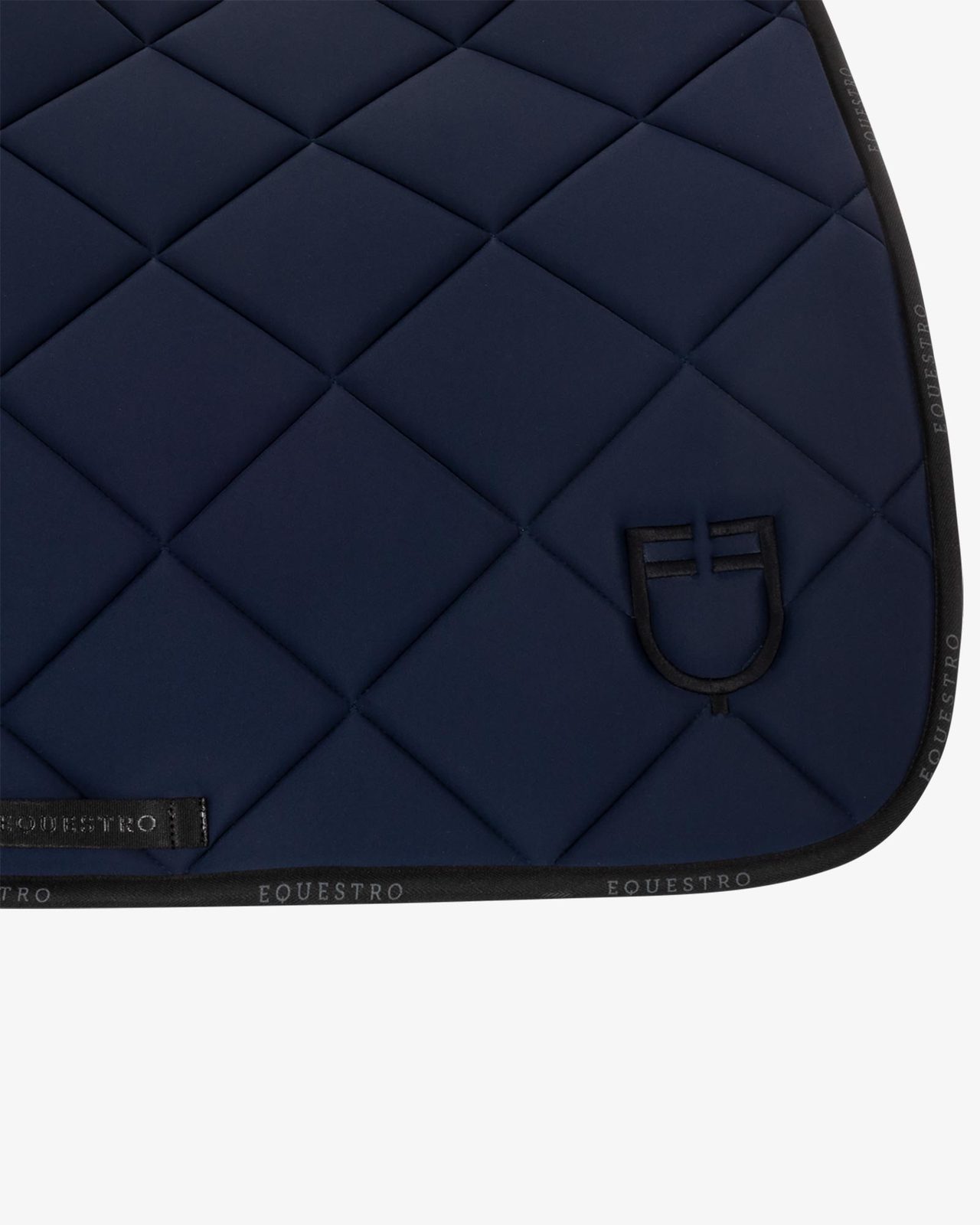 Jumping saddle pad technical fabric with logo