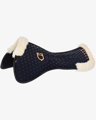 Ecowool memory foam pad with silicone grip and logo