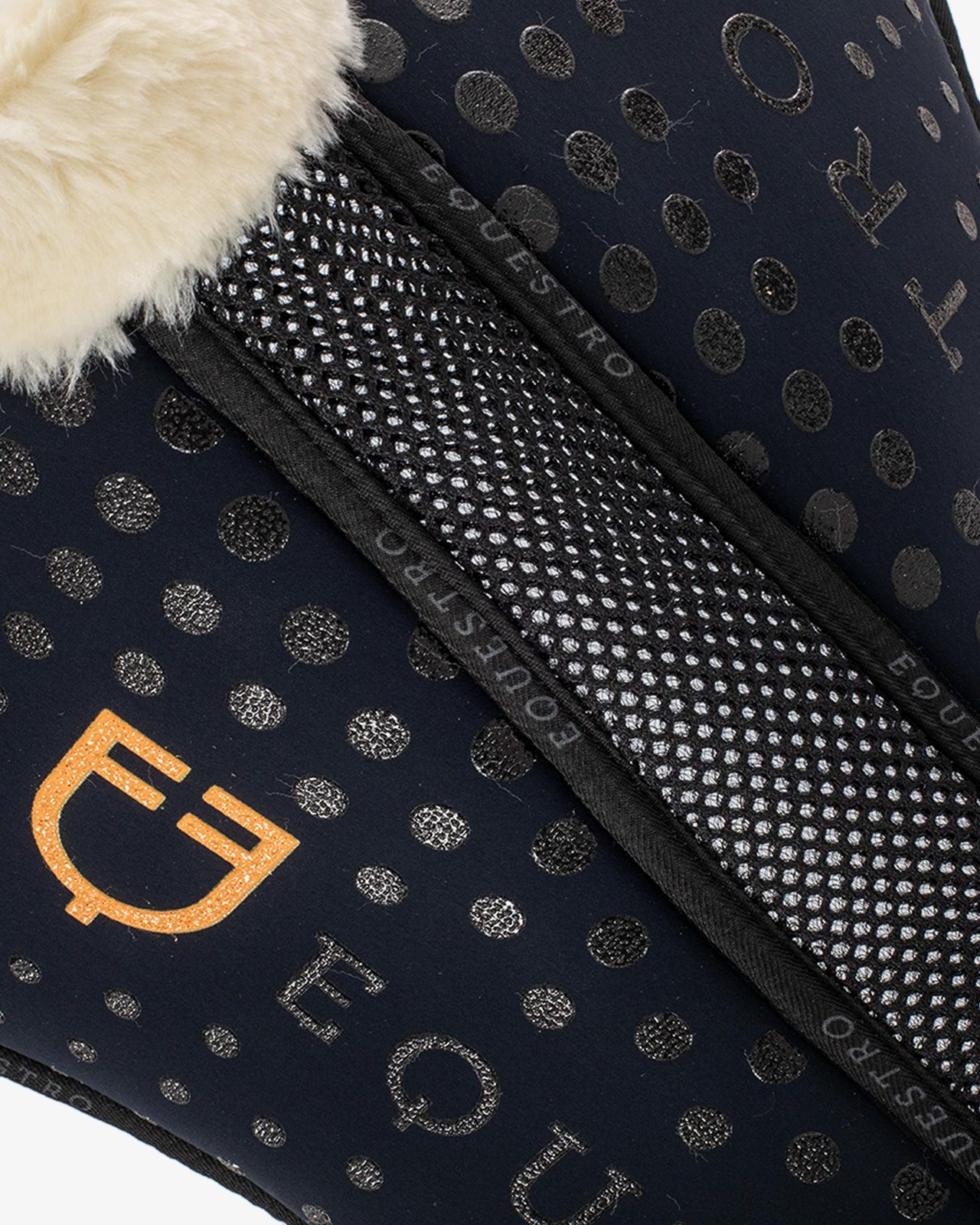Ecowool memory foam pad with silicone grip and logo
