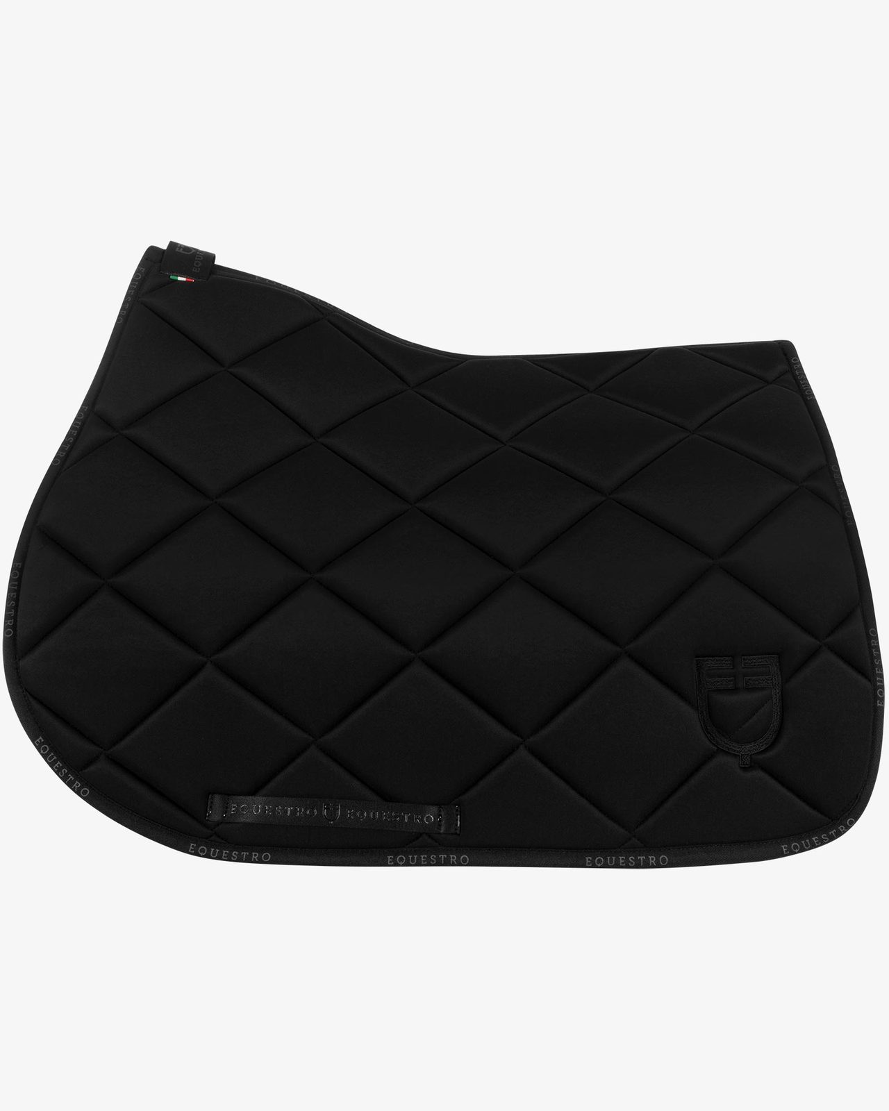 Jumping saddle pad technical fabric with logo