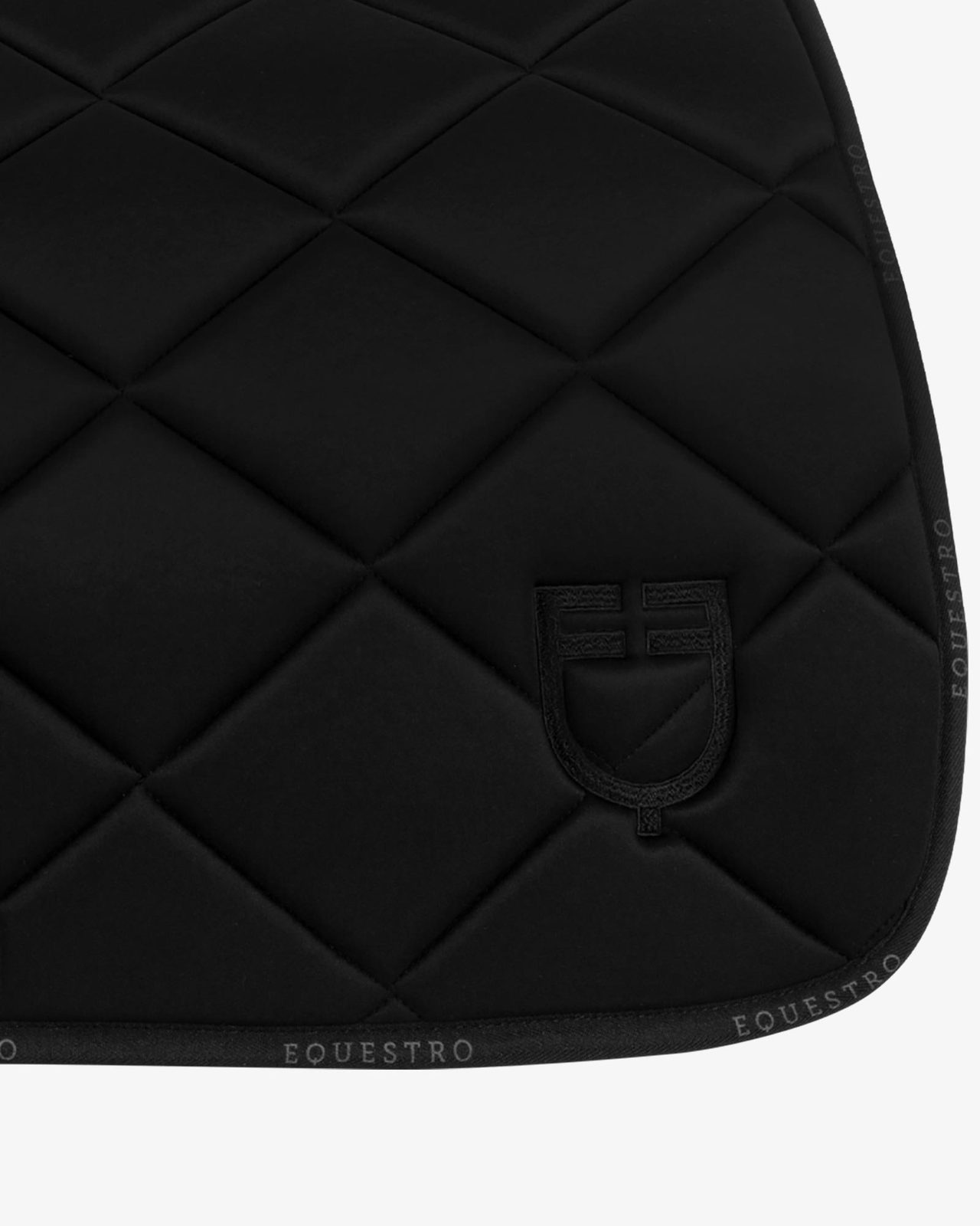Jumping saddle pad technical fabric with logo