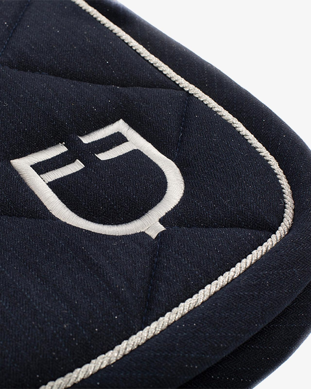 Jumping saddle pad in cotton with trimmings with logo