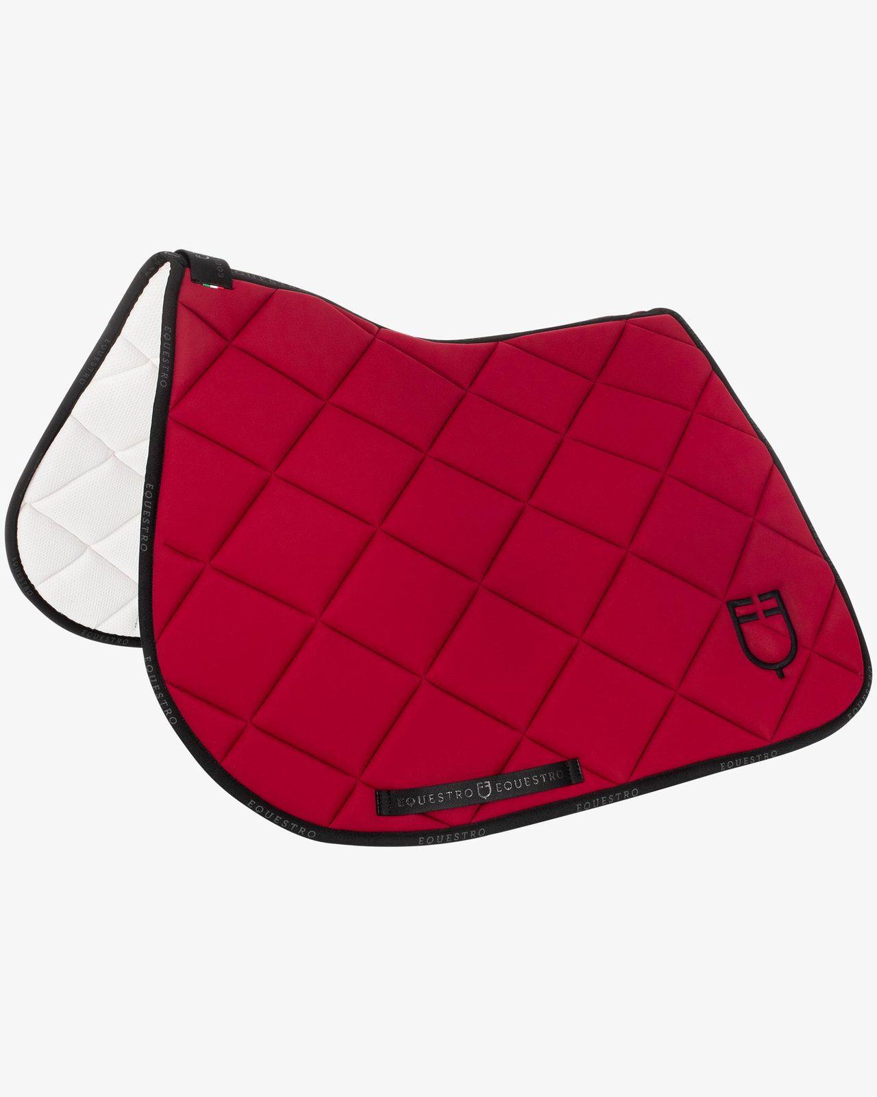 Jumping saddle pad technical fabric with logo