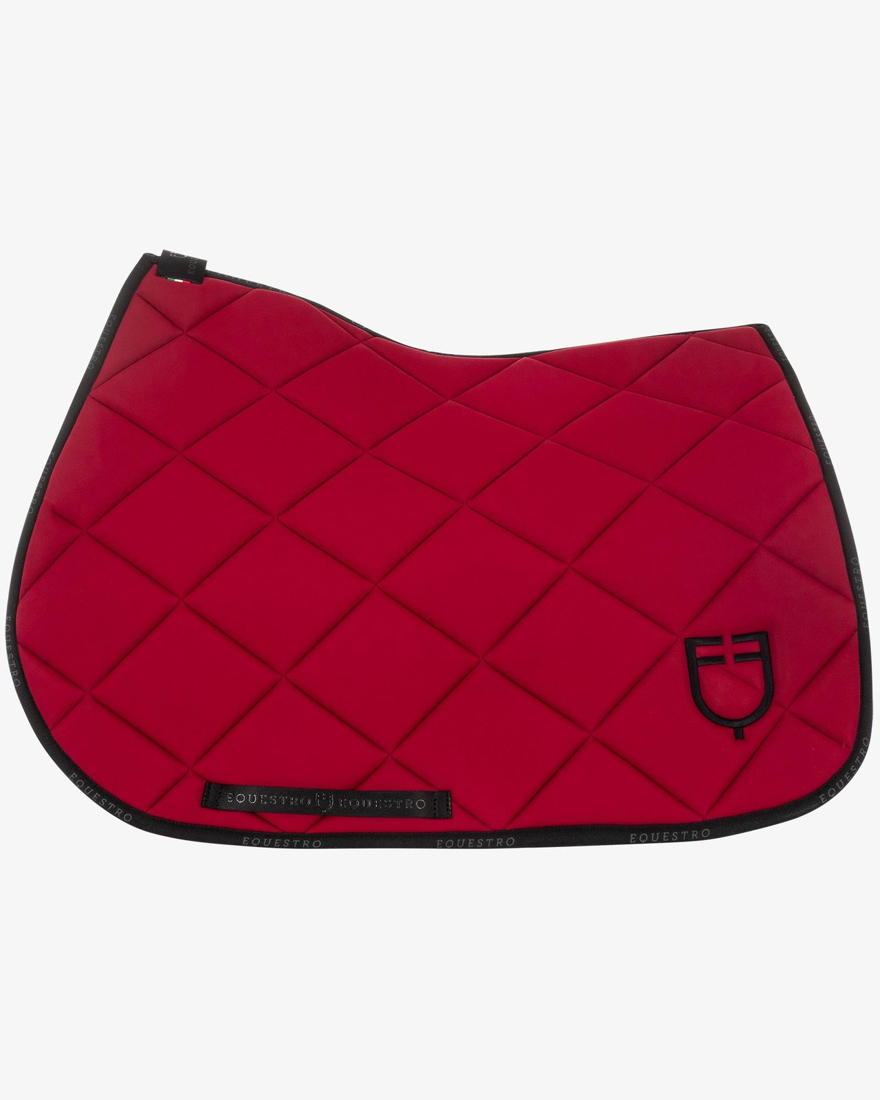Jumping saddle pad technical fabric with logo